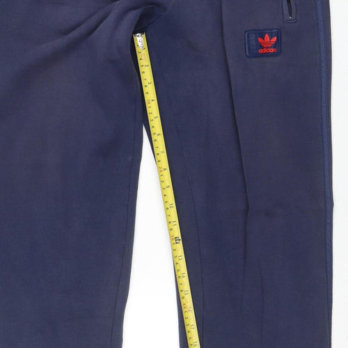 Adidas Men's Blue Jogger Sweatpants M French Terry Regular Fit