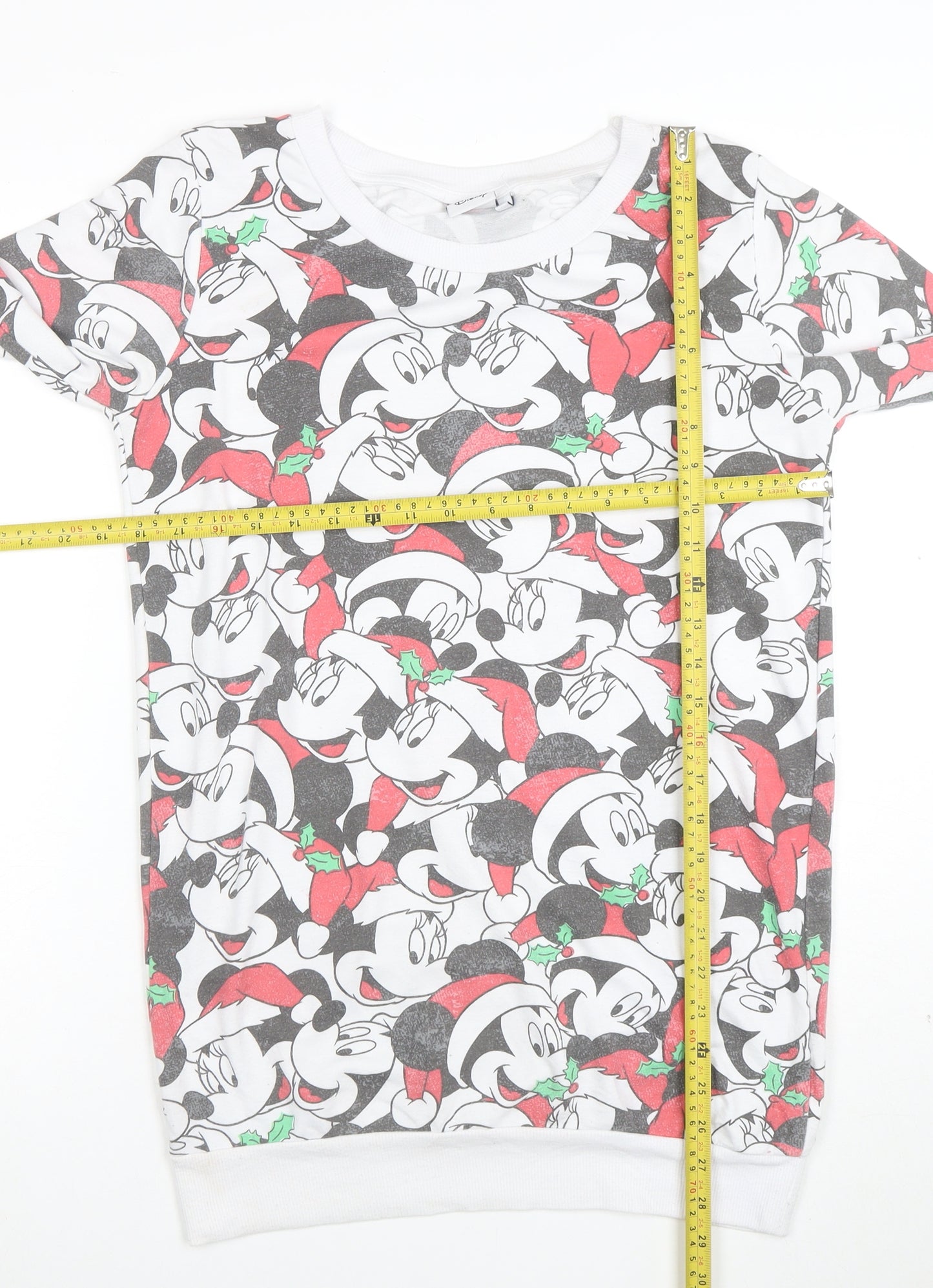 Disney Unisex Multicoloured Christmas Mickey Mouse Sweatshirt Size 10