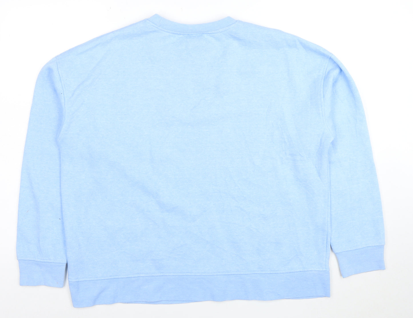 Disney Women Blue Mickey Mouse Pullover Sweatshirt M