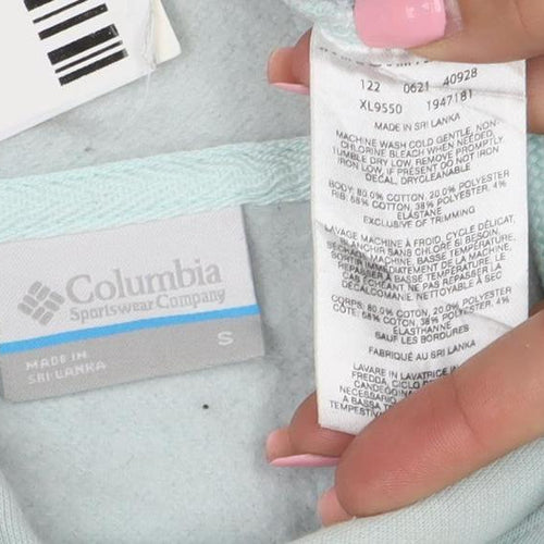 Columbia Women’s Blue Pullover Hoodie Size S Cotton Blend Casual