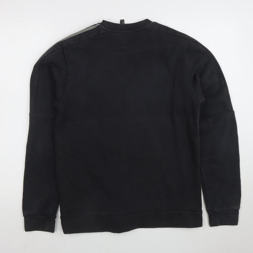 Adidas Men's Black Pullover Sweatshirt L Crew Neck Sportswear