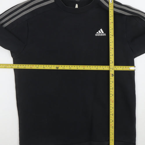 Adidas Men's Black Pullover Sweatshirt L Crew Neck Sportswear