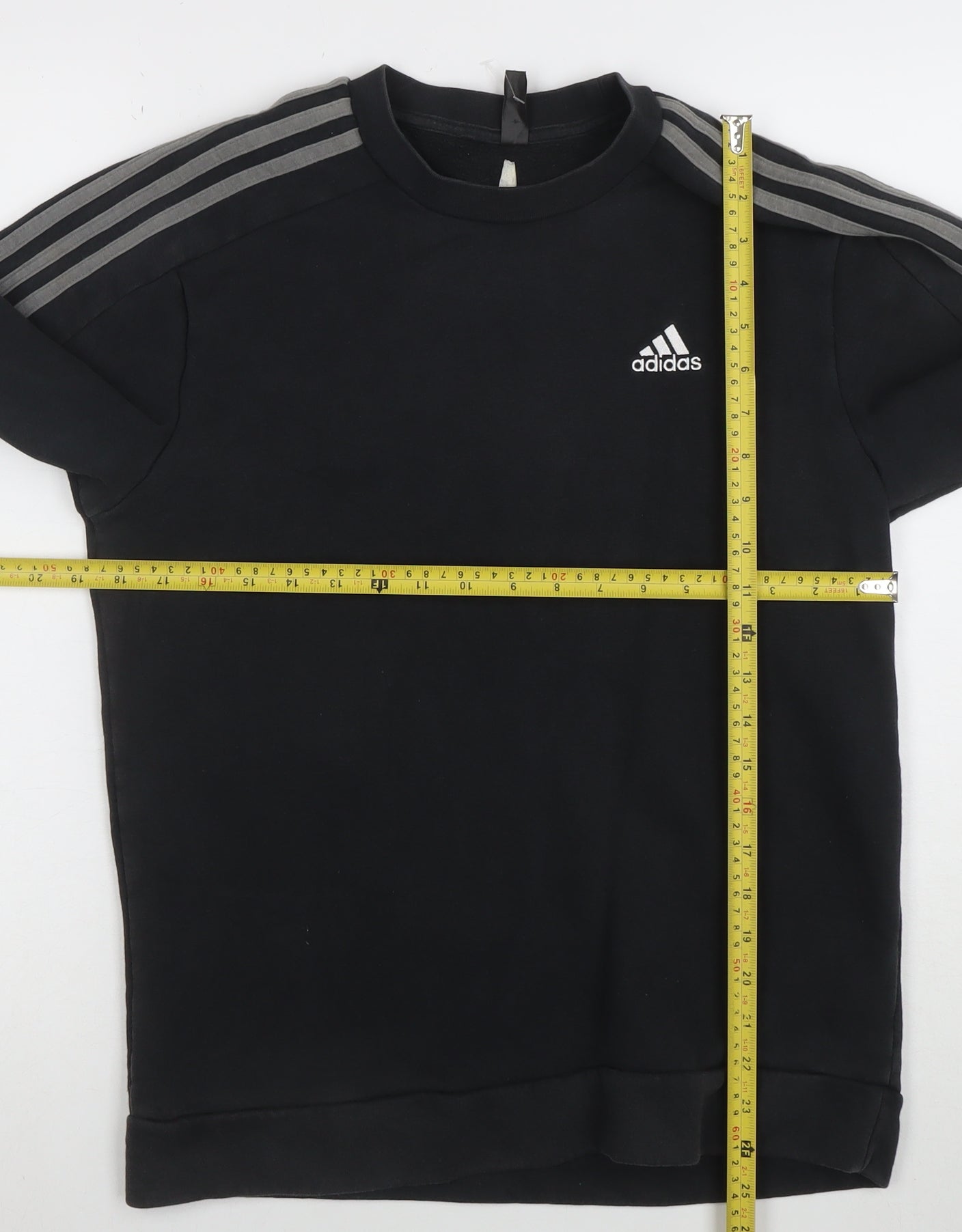 Adidas Men's Black Pullover Sweatshirt L Crew Neck Sportswear