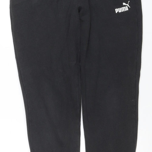 Puma Mens Black Fleece Jogger Sweatpants Size L
