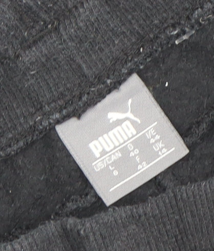 Puma Mens Black Fleece Jogger Sweatpants Size L
