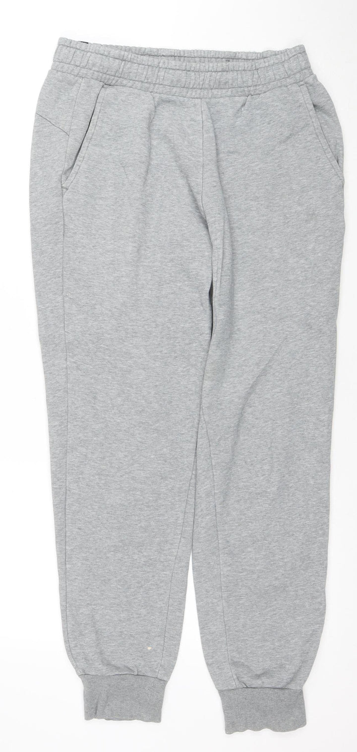 Puma Men's Grey Jogger Sweatpants M Regular Fit Activewear