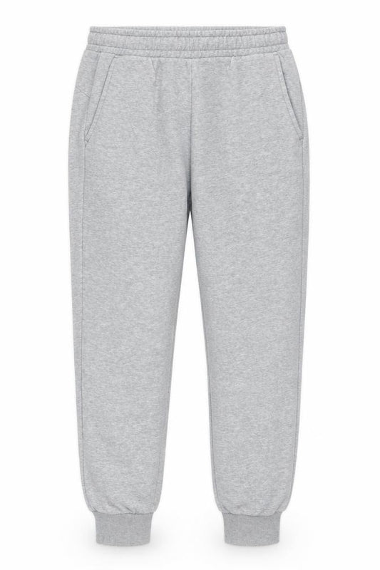 Front view of Puma Men's Grey Jogger Sweatpants M Regular Fit Activewear