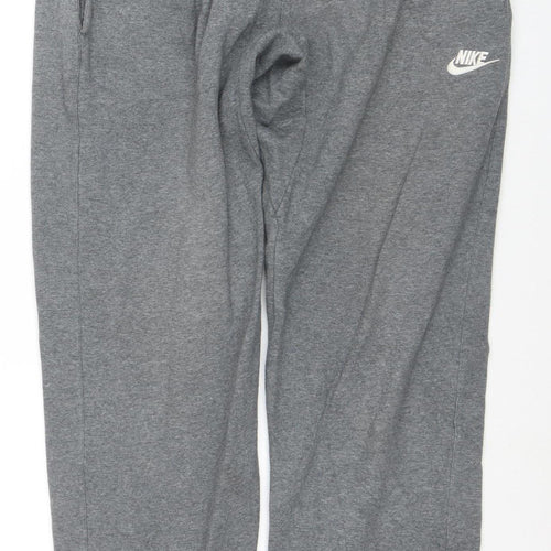 Nike Men's Grey XL Fleece Sweatpants Joggers with Drawstring