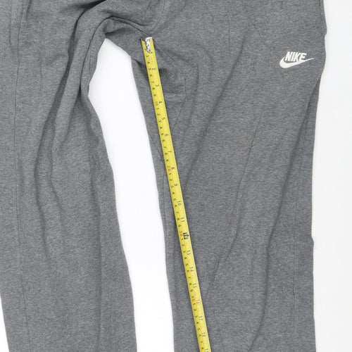 Nike Men's Grey XL Fleece Sweatpants Joggers with Drawstring