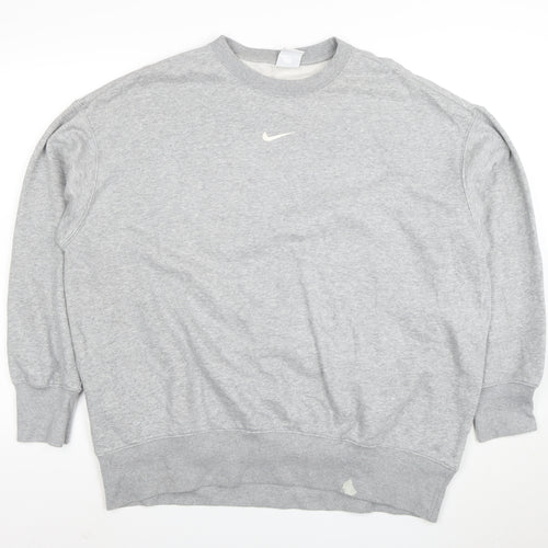 Nike Women’s Grey Crew Neck Pullover Sweatshirt Size L