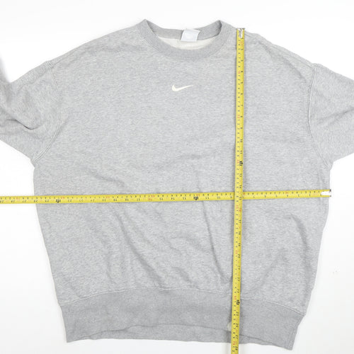 Nike Women’s Grey Crew Neck Pullover Sweatshirt Size L