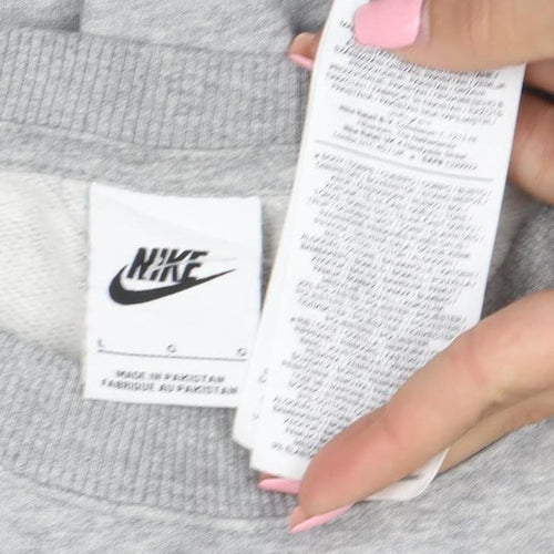 Nike Women’s Grey Crew Neck Pullover Sweatshirt Size L