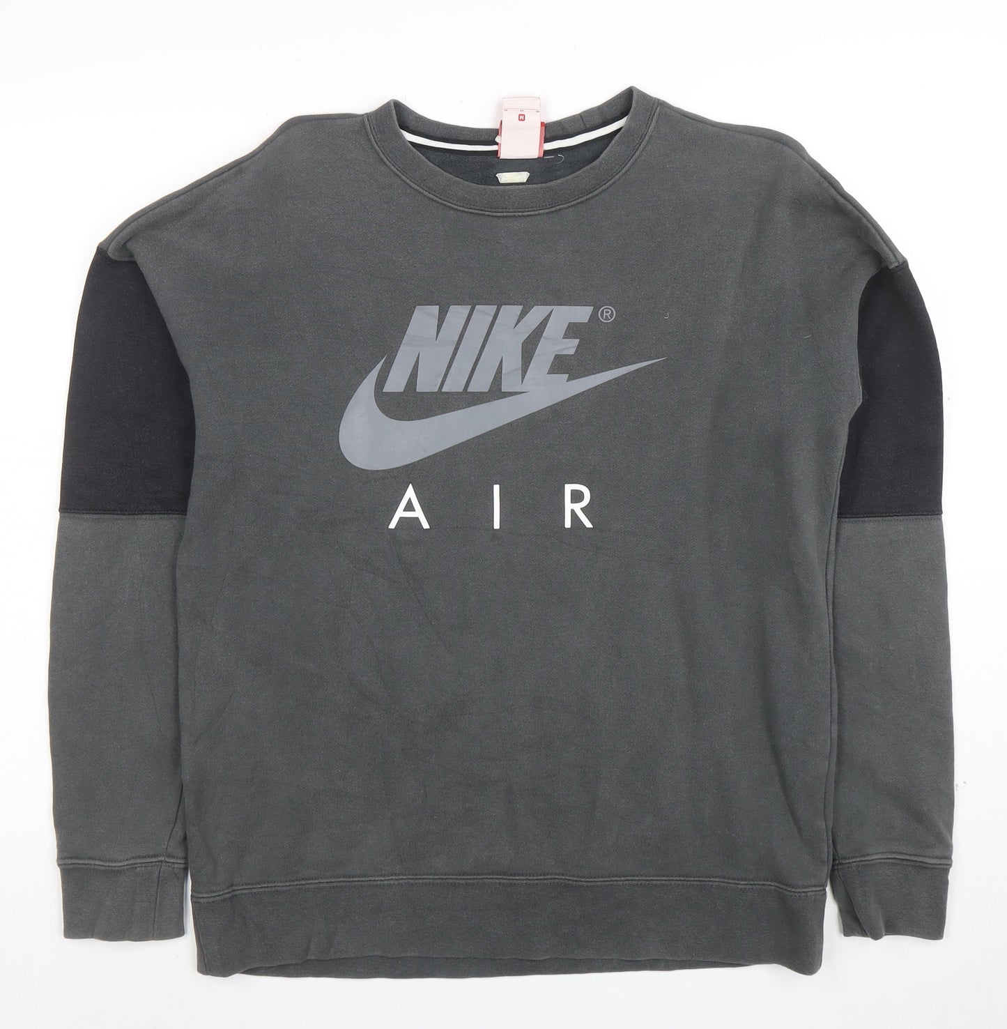 Nike Men's Grey Air Logo Crew Neck Sweatshirt Size M