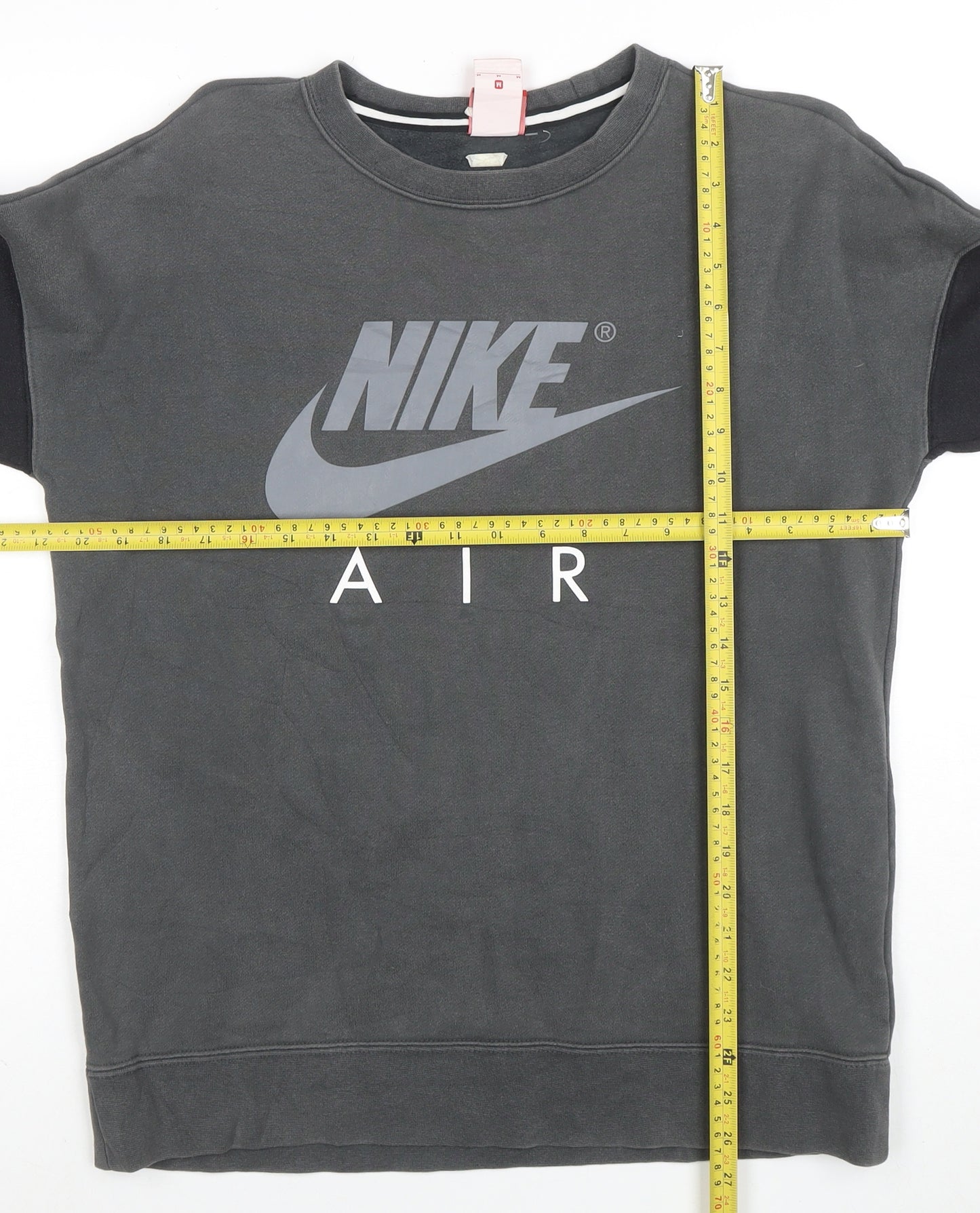 Nike Men's Grey Air Logo Crew Neck Sweatshirt Size M