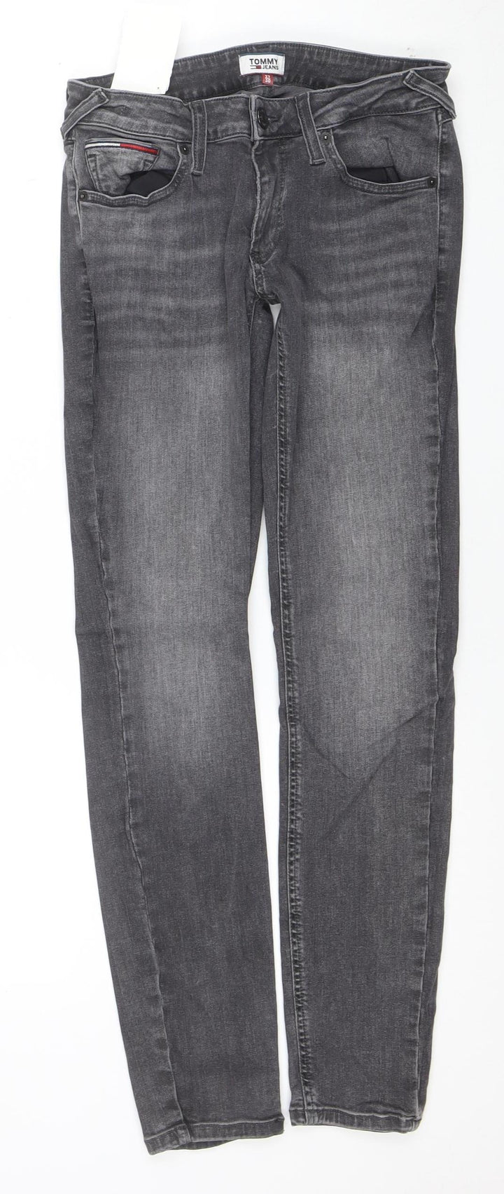 Tommy Jeans Women's Grey Skinny Denim Jeans Size 10 (27/30)