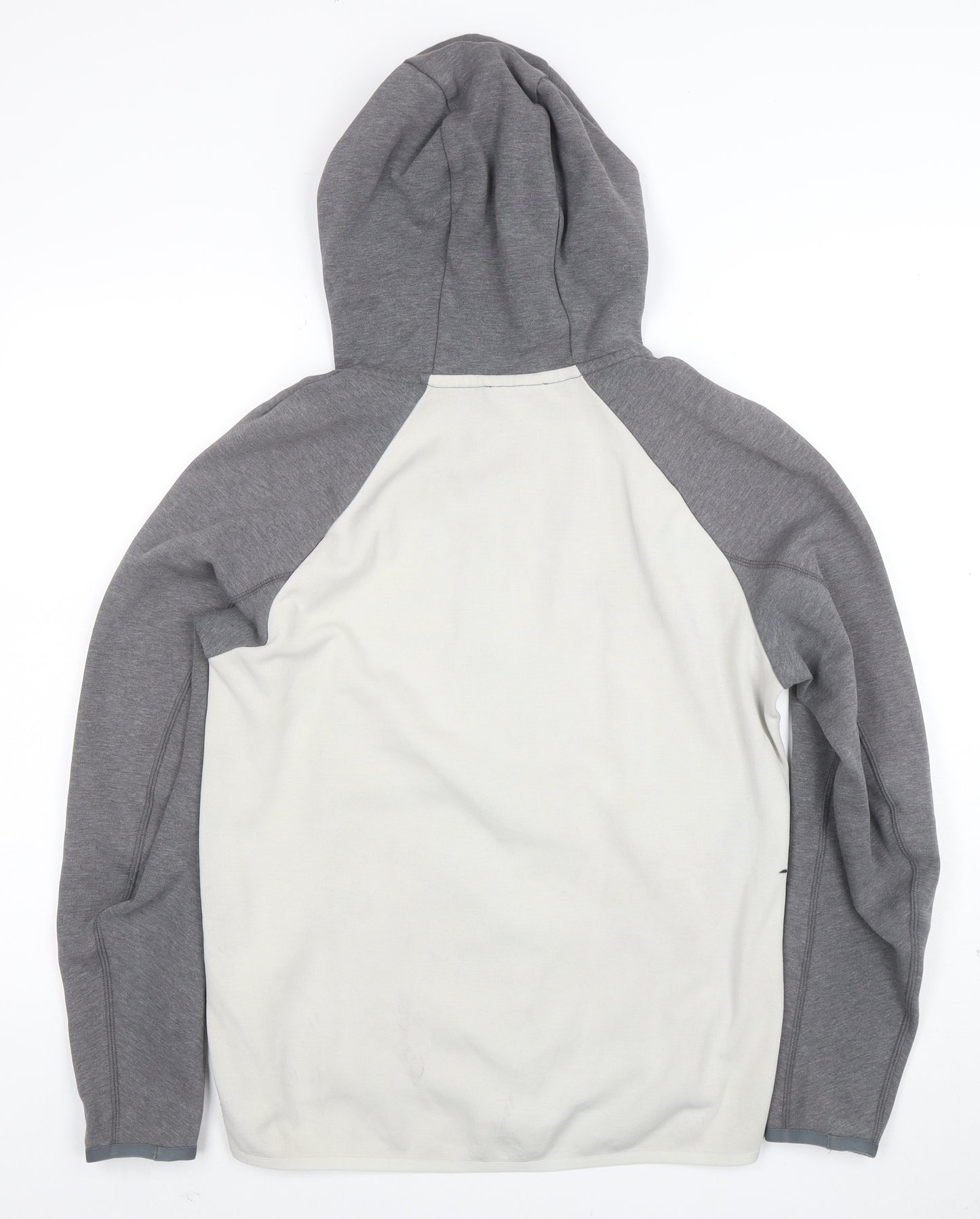Nike Men's Grey Full Zip Hoodie Size S Regular Fit Cotton Blend