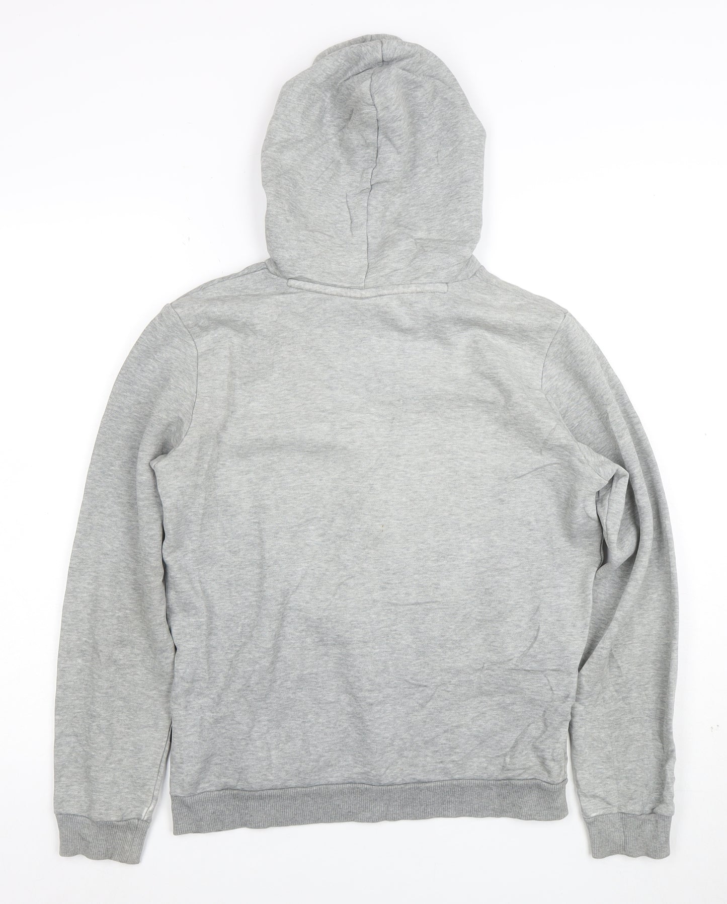Puma Boys Grey Pullover Hoodie XL 13-14 Years Cotton Blend Logo