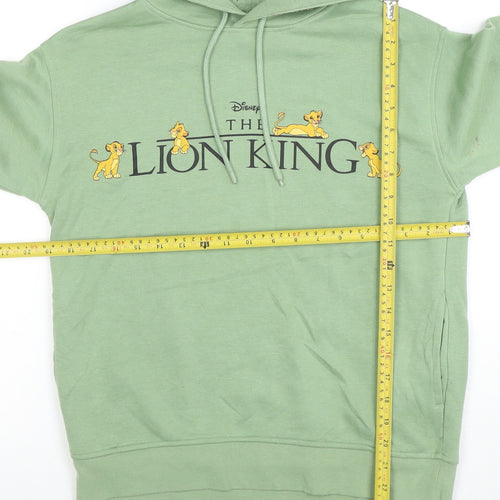 Disney Women Green The Lion King Pullover Hoodie 2XS