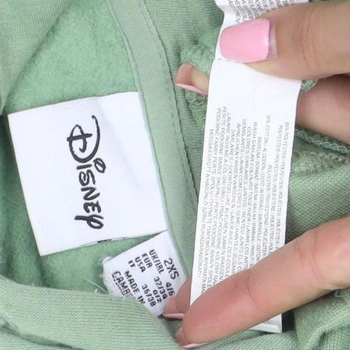 Disney Women Green The Lion King Pullover Hoodie 2XS