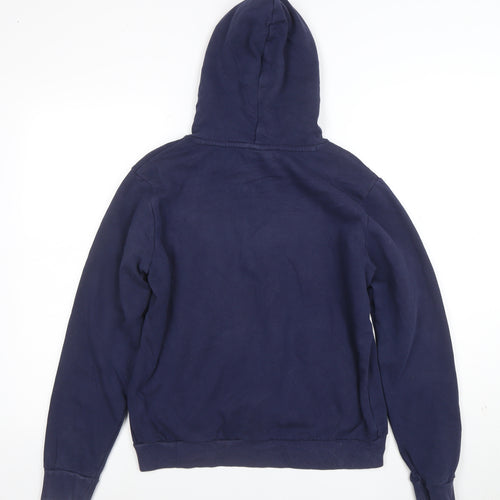 Puma Women's Navy Blue Pullover Hoodie Size M Logo Design