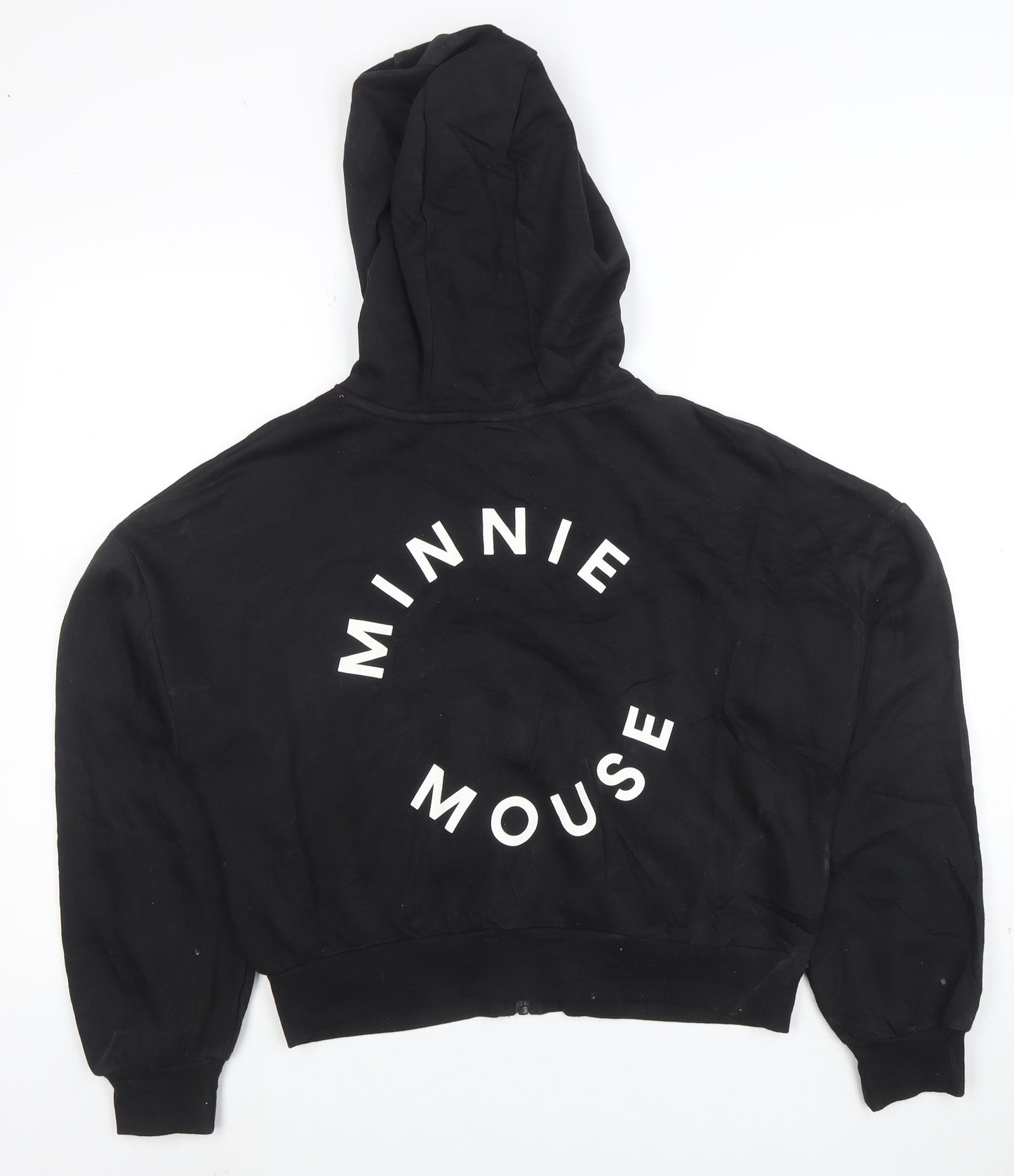 Disney Girls Black Minnie Mouse Full Zip Hoodie 10-11 Years