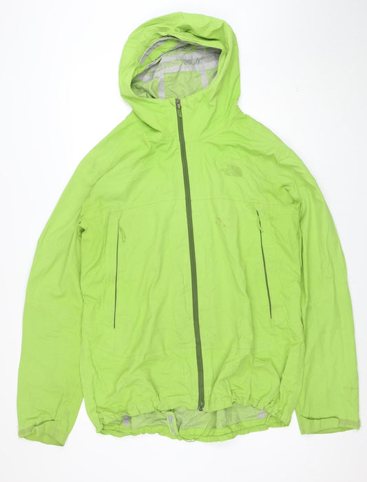 The North Face Men Green XL Waterproof Hooded Rain Jacket