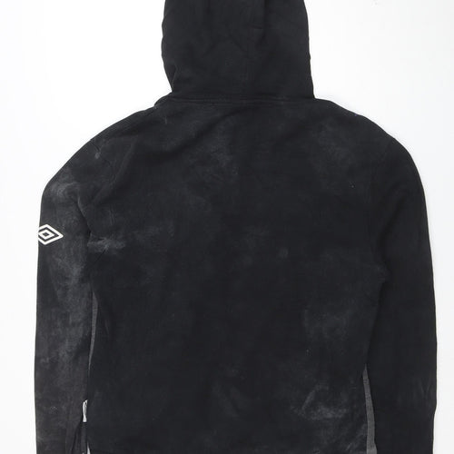 Umbro Men's Black XL Pullover Hoodie with Logo and Kangaroo Pocket