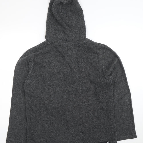 Vans Men’s Grey Henley Hoodie Size S Knit Cotton Blend