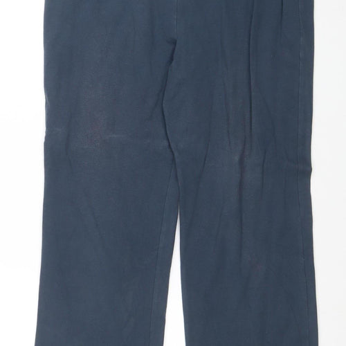 Kappa Men’s Blue Track Pants L Regular Fit Cotton Elastane Sportswear