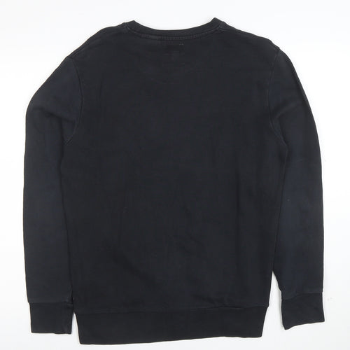 Levi's Men's Black Crew Neck Logo Sweatshirt Size S Regular Fit
