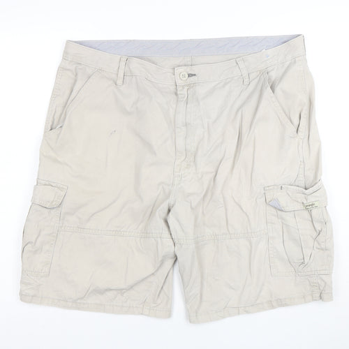 Wrangler Men's Beige Cargo Shorts Size 40 Regular Cotton