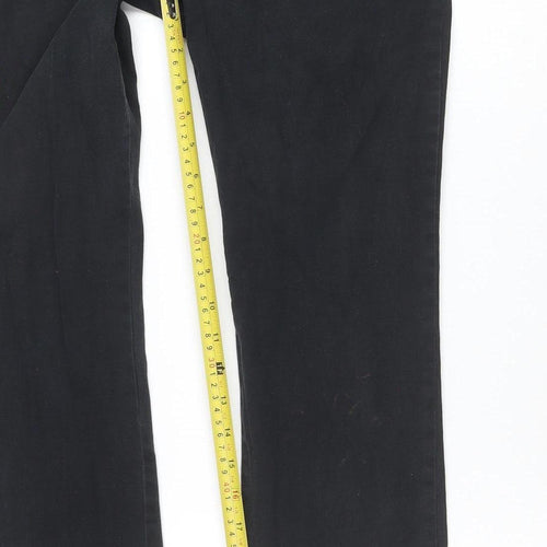 Dickies Women Black Size 3 Straight Cotton Blend Jeans