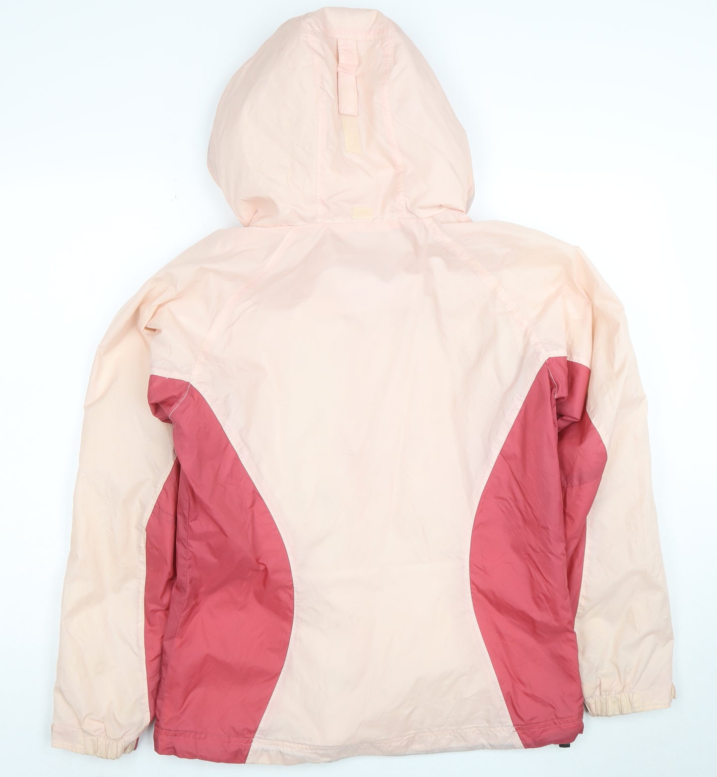 Columbia Womens Pink Mid-Length Hooded Water Resistant Jacket M