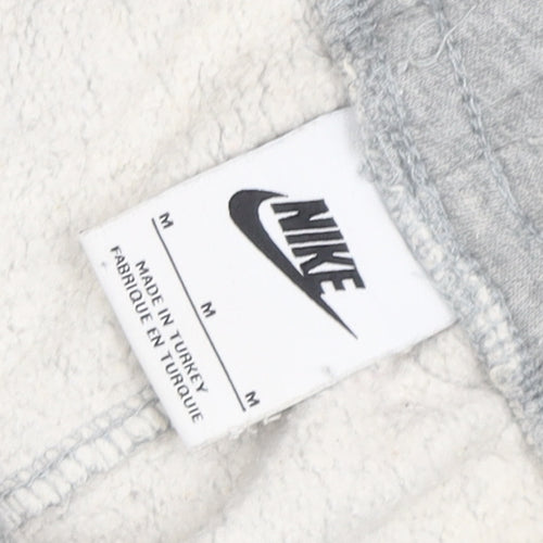 Nike Men’s Grey Jogger Sweatpants M Regular Fit French Terry Trousers