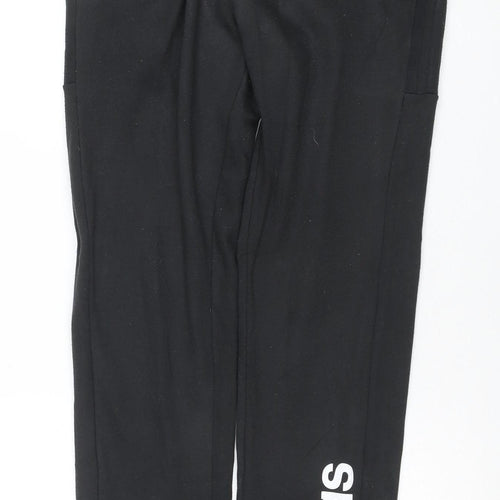 Adidas Mens Black Jogger Trousers Size S Polyester Blend