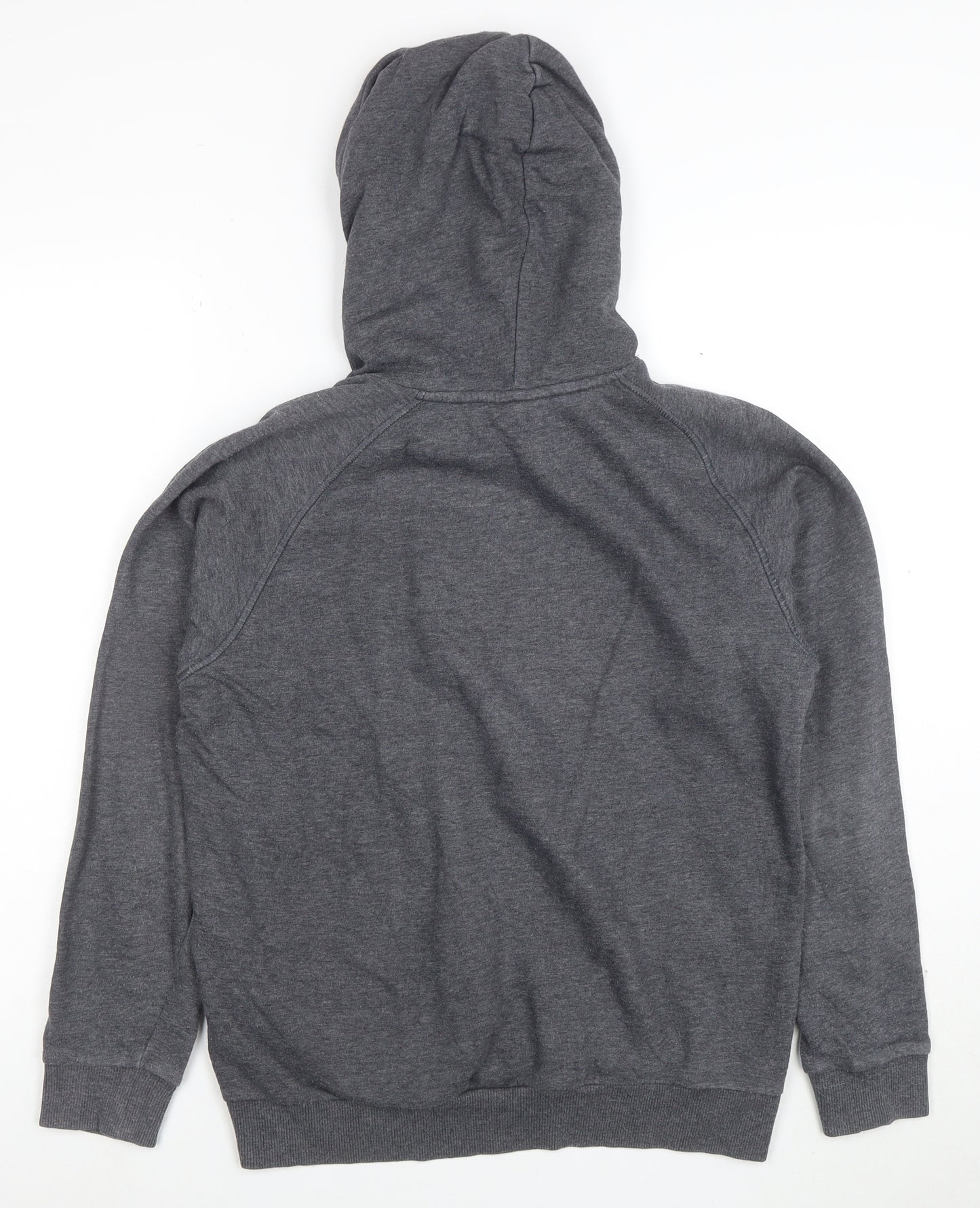 Adidas Boys Grey Pullover Hoodie 13-14 Years Performance Essentials