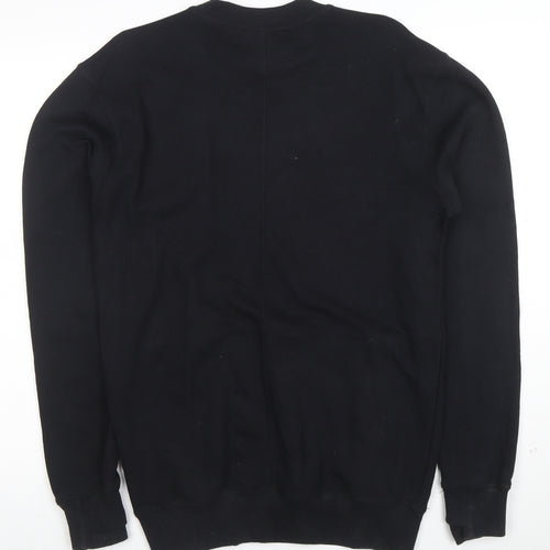 Umbro Men’s Black Small Logo Crew Neck Pullover Sweatshirt