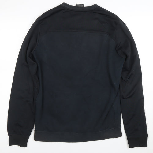 Nike Men's Black S Pullover Sweatshirt with Zip Pocket