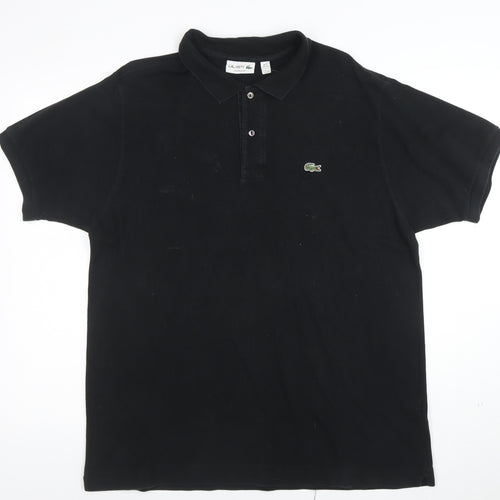 Lacoste Men’s Black Classic Fit Cotton Polo Shirt XXL