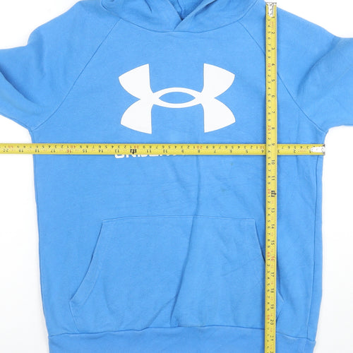 Under Armour Mens Blue Pullover Hoodie L Sports Fleece