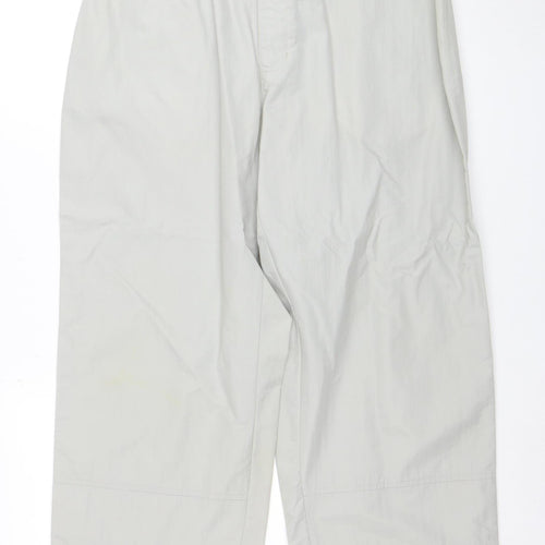 Fila Men Grey XL Lightweight Nylon Casual Trousers
