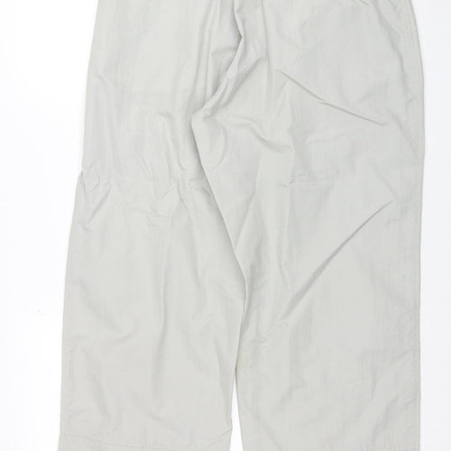 Fila Men Grey XL Lightweight Nylon Casual Trousers