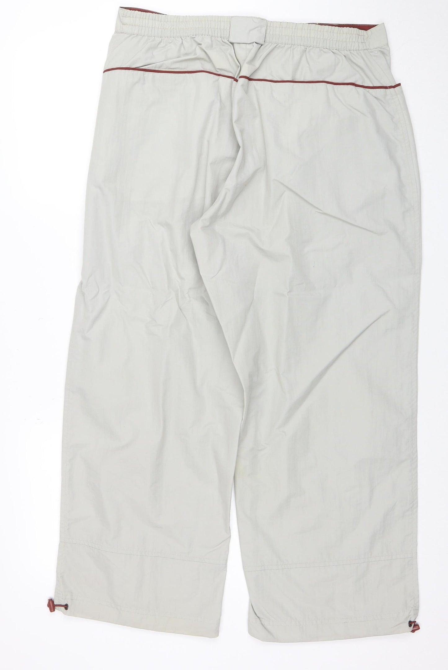 Fila Men Grey XL Lightweight Nylon Casual Trousers