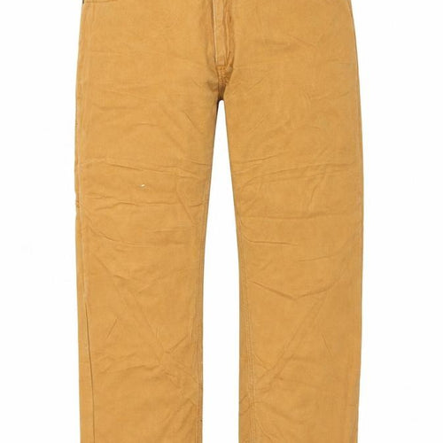 Berkley Jensen Men's Beige Work Jeans 40x30 Cotton Straight Fit