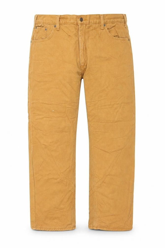 Berkley Jensen Men's Beige Work Jeans 40x30 Cotton Straight Fit
