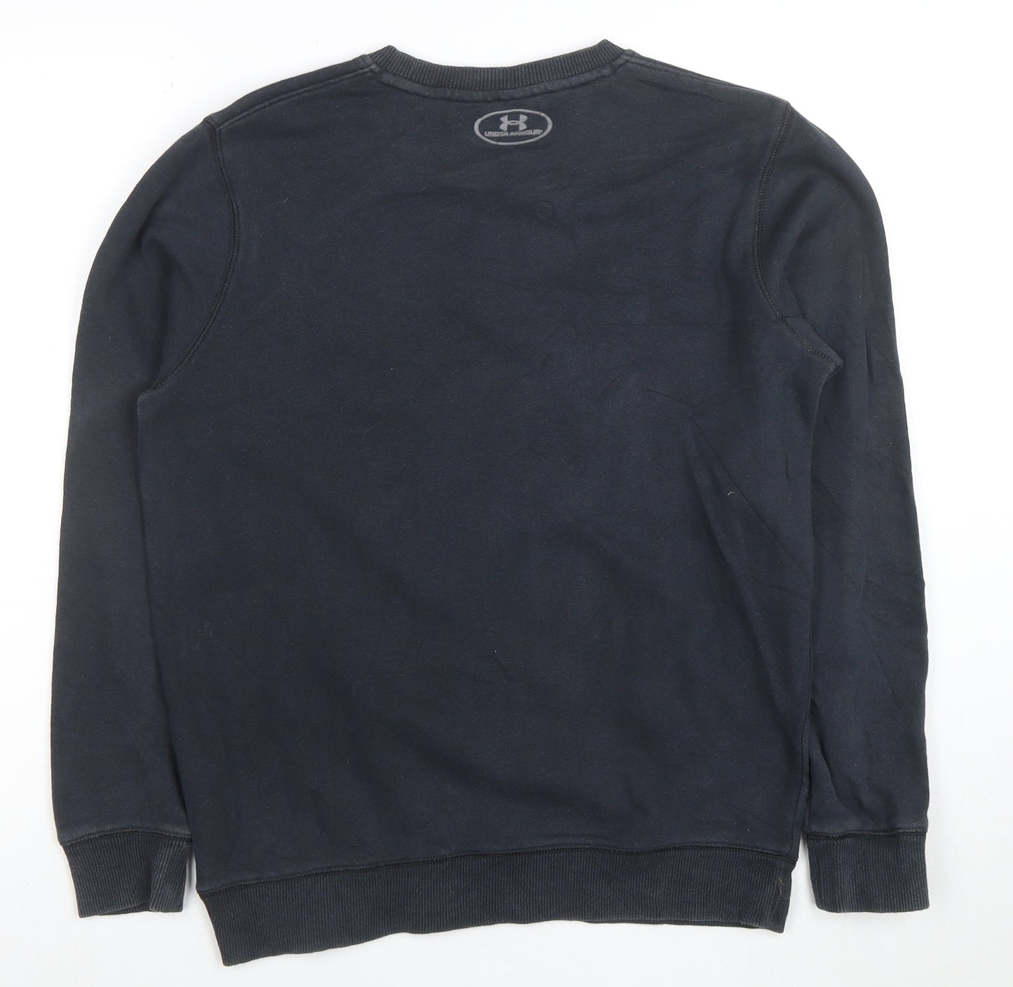 Under Armour Men's Black Small Crew Neck Fleece Pullover Sweatshirt