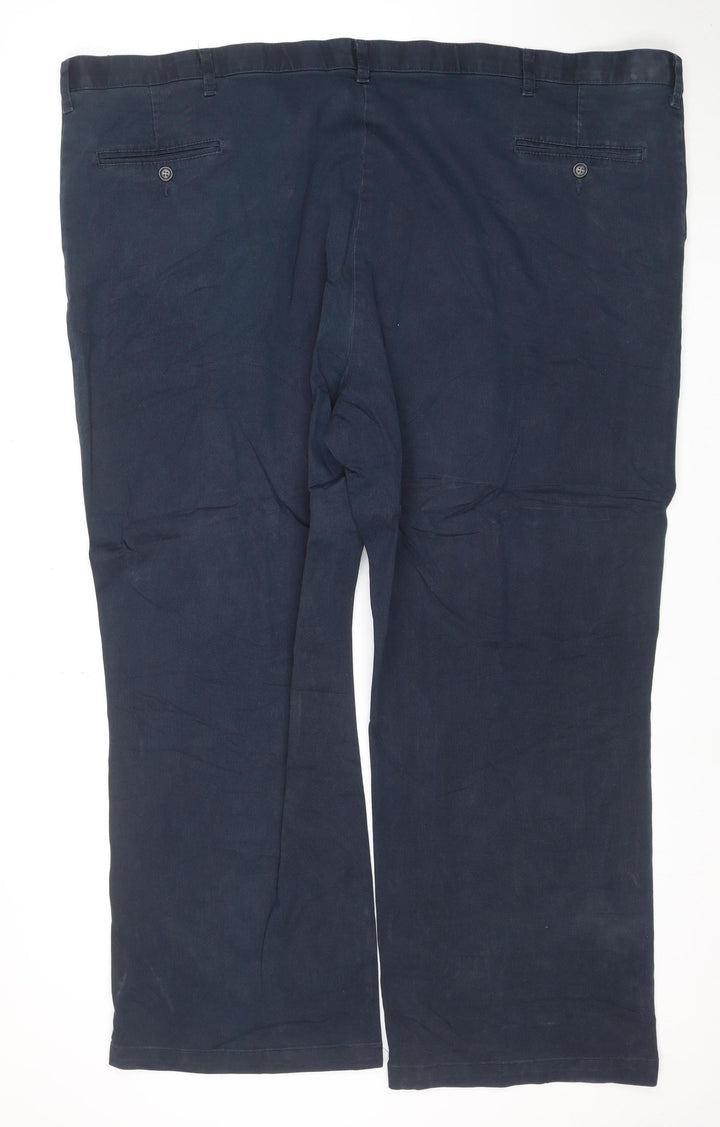 Lee Men’s Blue Chino Trousers 52x30 Regular Fit Cotton