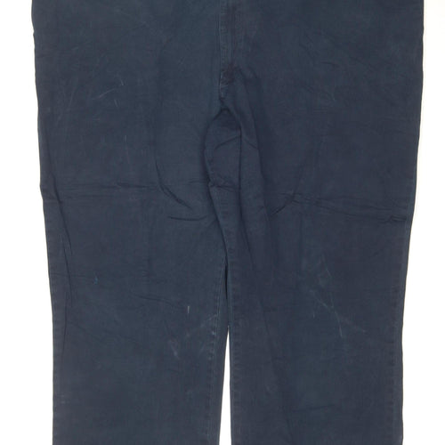 Lee Men’s Blue Chino Trousers 52x30 Regular Fit Cotton
