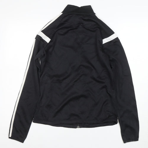 Adidas Women Black Full Zip Ajax Hoodie S ClimaCool Polyester