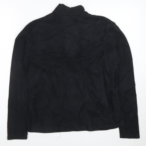 Patagonia Women Black Capilene 1/4 Zip Pullover Sweatshirt M